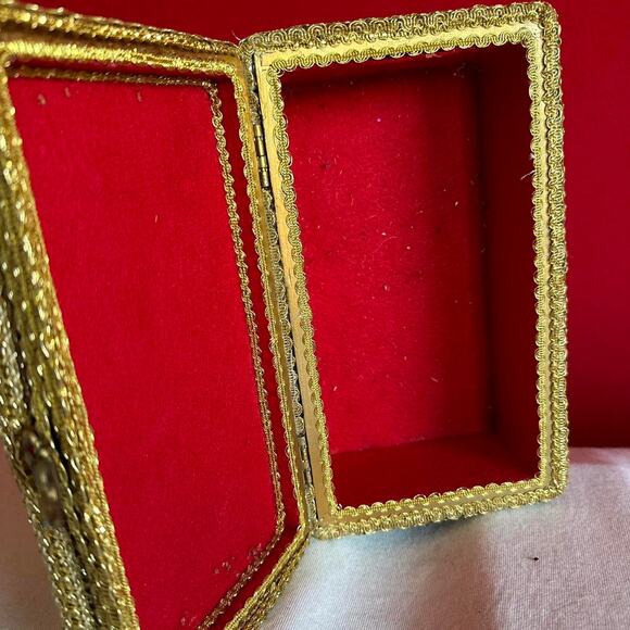 Beaded Jewelry Box One of a Kind Retro Glam Maximalism - Picture 5 of 8